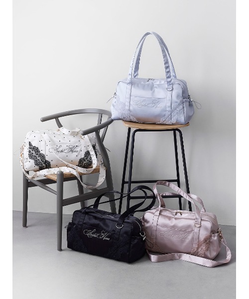 SNIDEL HOME(スナイデルホーム)の「【WEB限定カラーあり】ビジューロゴキャリーオンバッグ(トートバッグ・レディース・ピンクベージュ/ライトブルー/アイボリー/ブラック・F)」の10枚目の写真