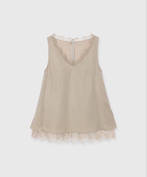anuans(アニュアンス)の「レーストリムカップイントップス(Tシャツ/カットソー・レディース・ブラック/ベージュ/グレー系その他・MEDIUM/SMALL)」の11枚目の写真