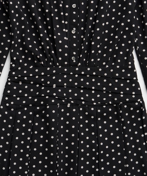 PRANK PROJECT(プランクプロジェクト)の「【2026Autumn Pre-Order】アシンメトリカルプリーツドットドレス / Asymmetrical Pleated Dot Dress(ワンピース・レディース・マルチ・38/36)」の8枚目の写真