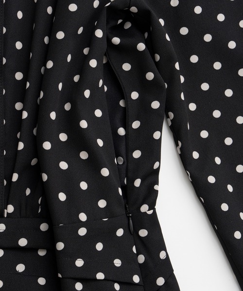 PRANK PROJECT(プランクプロジェクト)の「【2026Autumn Pre-Order】アシンメトリカルプリーツドットドレス / Asymmetrical Pleated Dot Dress(ワンピース・レディース・マルチ・38/36)」の9枚目の写真