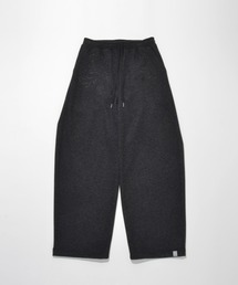 <オリジナル刺繍>ウール調ストレッチサイドタックバルーンパンツStretch wool like Side-tuck balloon pants