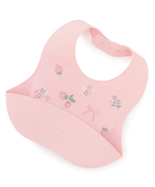 petit main(プティマイン)の「お食事シリコンBIB(スタイ/よだれかけ・キッズ・ベージュ/ライトピンク/ブルー系その他2/ラベンダー・F)」の7枚目の写真