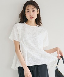 coca（coca）（コカ）の「【西山茉希様着用】表面感 半袖タックブラウス（シャツ/ブラウス）」