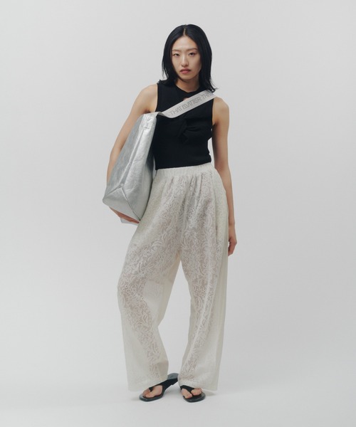 THINGS THAT MATTER(シングス ザット マター)の「TYVEK BIG TOTE BAG / タイベック ビッグ トートバッグ(トートバッグ・レディース・シルバー/ブラック・FREE)」の12枚目の写真