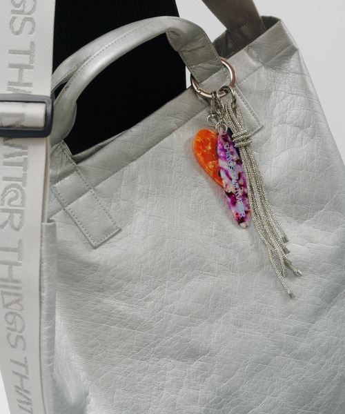 THINGS THAT MATTER(シングス ザット マター)の「TYVEK BIG TOTE BAG / タイベック ビッグ トートバッグ(トートバッグ・レディース・シルバー/ブラック・FREE)」の11枚目の写真