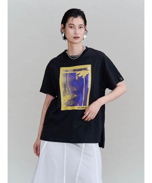UN3D.(アンスリード)の「TORSO GRAPHIC T-SH / トルソーグラフィックTシャツ(Tシャツ/カットソー・レディース・ホワイト/ブラック・FREE)」の4枚目の写真