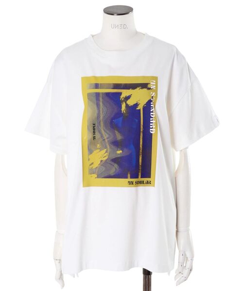 UN3D.(アンスリード)の「TORSO GRAPHIC T-SH / トルソーグラフィックTシャツ(Tシャツ/カットソー・レディース・ホワイト/ブラック・FREE)」の10枚目の写真