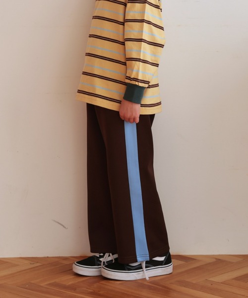 Ocean&Ground(オーシャン&グラウンド)の「トラックパンツ(スウェットパンツ・キッズ・ダークグリーン/ブラウン/マスタード・130/140/90/100/110/120)」の2枚目の写真