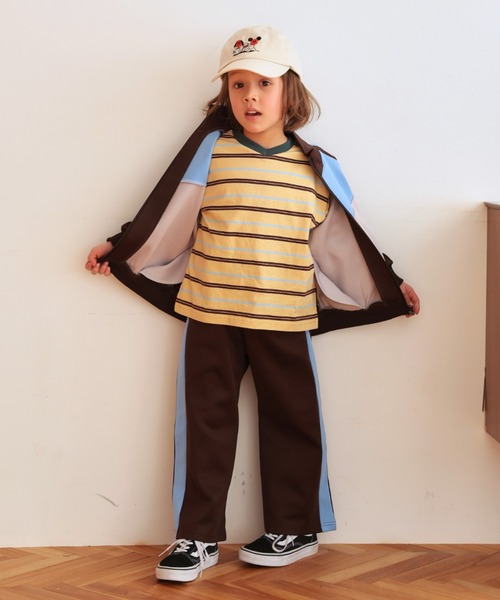Ocean&Ground(オーシャン&グラウンド)の「トラックパンツ(スウェットパンツ・キッズ・ダークグリーン/ブラウン/マスタード・130/140/90/100/110/120)」の9枚目の写真