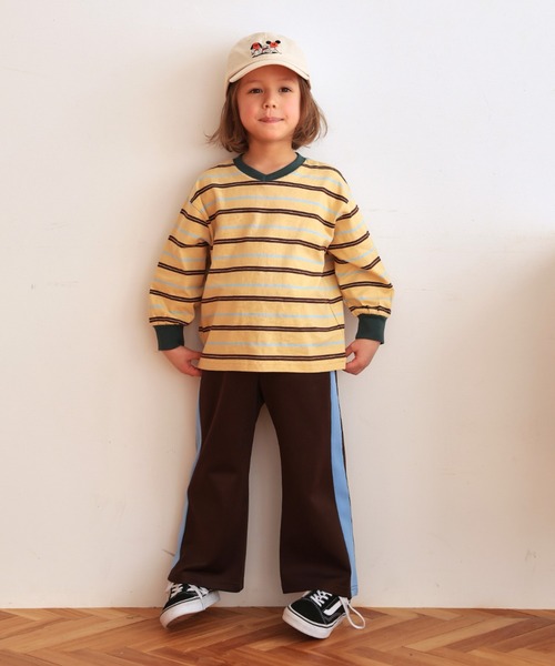 Ocean&Ground(オーシャン&グラウンド)の「トラックパンツ(スウェットパンツ・キッズ・ダークグリーン/ブラウン/マスタード・130/140/90/100/110/120)」の10枚目の写真