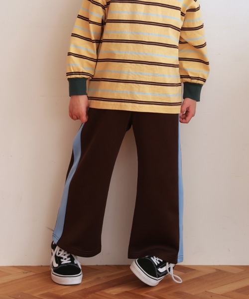 Ocean&Ground(オーシャン&グラウンド)の「トラックパンツ(スウェットパンツ・キッズ・ダークグリーン/ブラウン/マスタード・130/140/90/100/110/120)」の5枚目の写真