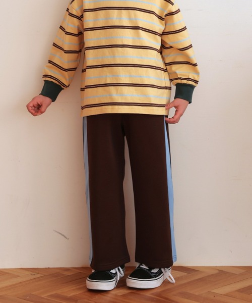 Ocean&Ground(オーシャン&グラウンド)の「トラックパンツ(スウェットパンツ・キッズ・ダークグリーン/ブラウン/マスタード・130/140/90/100/110/120)」の6枚目の写真