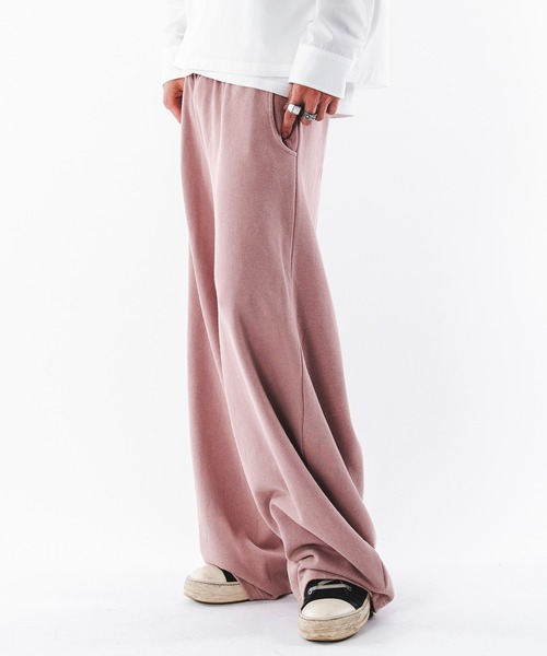 SHORT ROUND(ショートラウンド)の「SHORT ROUND/ブリーチカーブスウェットパンツ(スウェットパンツ・メンズ・ピンク/ブラック系その他/その他1/杢グレー・MEDIUM/LARGE)」の9枚目の写真
