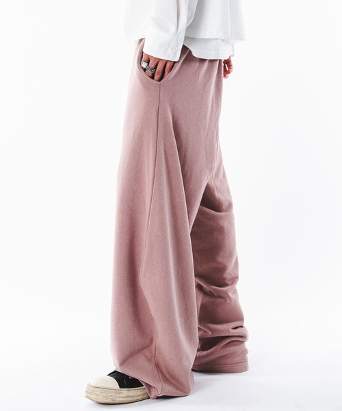 SHORT ROUND(ショートラウンド)の「SHORT ROUND/ブリーチカーブスウェットパンツ(スウェットパンツ・メンズ・ピンク/ブラック系その他/その他1/杢グレー・MEDIUM/LARGE)」の11枚目の写真