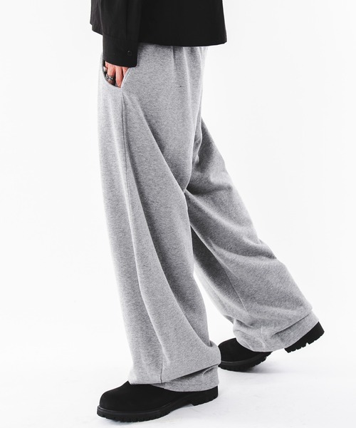 SHORT ROUND(ショートラウンド)の「SHORT ROUND/ブリーチカーブスウェットパンツ(スウェットパンツ・メンズ・ピンク/ブラック系その他/その他1/杢グレー・MEDIUM/LARGE)」の16枚目の写真