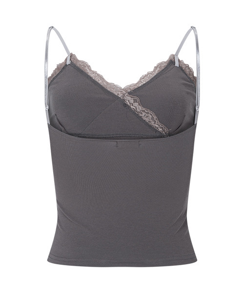 PLEASENOFOLLOW(プリーズノーフォロー)の「Flora Lace Sleeveless Top (Vintage Grey)(Tシャツ/カットソー・レディース・その他・FREE)」の3枚目の写真