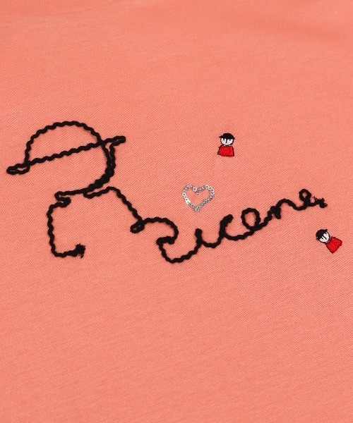 Picone CLUB(ピッコーネクラブ)の「チェーン刺繍UV冷感Tシャツ(その他トップス・レディース・ライトオレンジ系/ブラック/ホワイト・13号/11号/9号)」の21枚目の写真
