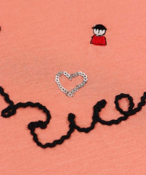 Picone CLUB(ピッコーネクラブ)の「チェーン刺繍UV冷感Tシャツ(その他トップス・レディース・ライトオレンジ系/ブラック/ホワイト・13号/11号/9号)」の22枚目の写真