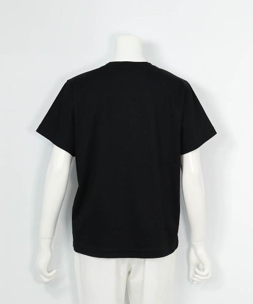 Picone CLUB(ピッコーネクラブ)の「チェーン刺繍UV冷感Tシャツ(その他トップス・レディース・ライトオレンジ系/ブラック/ホワイト・13号/11号/9号)」の5枚目の写真