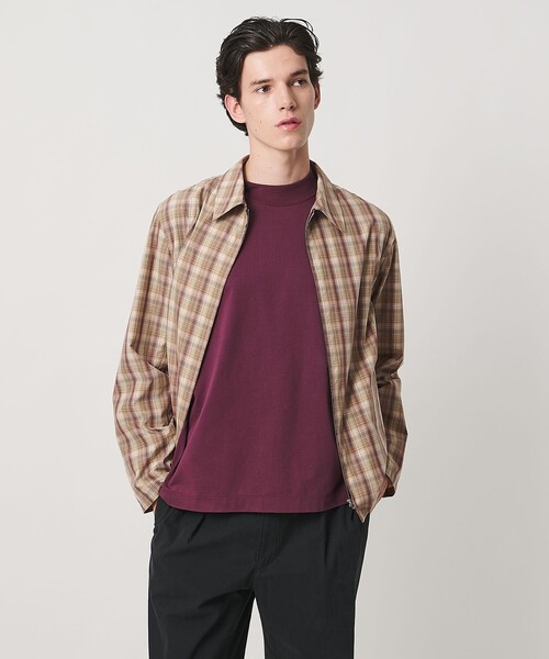 UNITED ARROWS(ユナイテッドアローズ)の「オータム チェック ジップブルゾン(ブルゾン・メンズ・ダークブラウン/ベージュ・XL/M/L/S)」の22枚目の写真