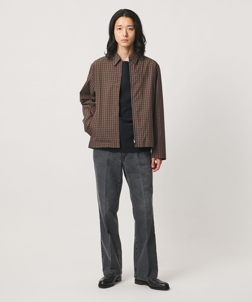 UNITED ARROWS(ユナイテッドアローズ)の「オータム チェック ジップブルゾン(ブルゾン・メンズ・ダークブラウン/ベージュ・XL/M/L/S)」の3枚目の写真