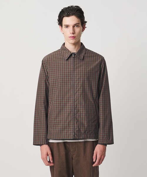 UNITED ARROWS(ユナイテッドアローズ)の「オータム チェック ジップブルゾン(ブルゾン・メンズ・ダークブラウン/ベージュ・XL/M/L/S)」の4枚目の写真