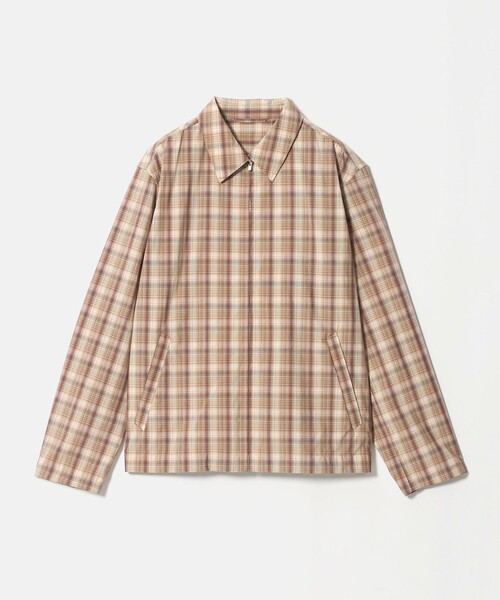 UNITED ARROWS(ユナイテッドアローズ)の「オータム チェック ジップブルゾン(ブルゾン・メンズ・ダークブラウン/ベージュ・XL/M/L/S)」の7枚目の写真