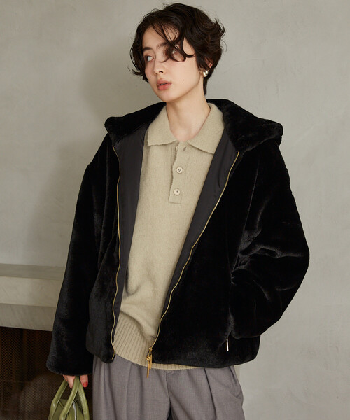 FREAK'S STORE(フリークスストア)の「TATRAS/タトラス YUMOLA/ユモラ/LCKA0039033588(その他アウター・レディース・ライトグレー/ブラック・2/1)」の12枚目の写真