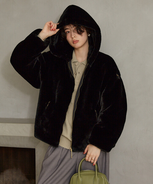 FREAK'S STORE(フリークスストア)の「TATRAS/タトラス YUMOLA/ユモラ/LCKA0039033588(その他アウター・レディース・ライトグレー/ブラック・2/1)」の19枚目の写真