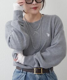 【U.S. POLO ASSN.】スエットライクニットプルオーバー