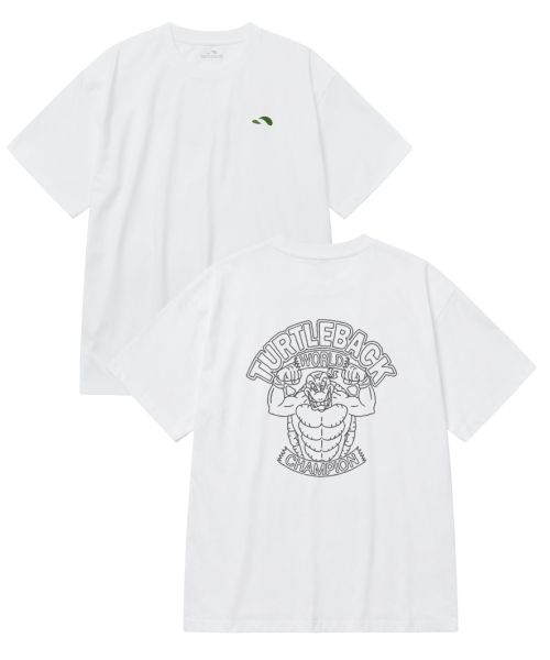 TURTLEBACK(タートルバック)の「CHAMPION バックロゴ ハードステッチ オーバーサイズ 半袖Tシャツ(Tシャツ/カットソー・メンズ・ホワイト・X-LARGE/XX-LARGE/LARGE/MEDIUM)」の7枚目の写真