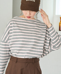 \シリーズ累計41,000枚突破/限定展開 バスク ボーダー ロングスリーブ Tシャツ