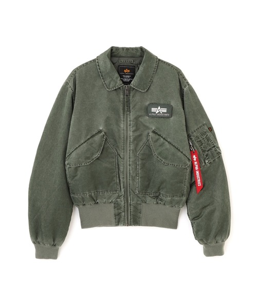 Alpha Industries（アルファインダストリーズ）の「Alpha Industries/アルファ インダストリーズ/CWU 45/P HERITAGE FIT FLIGHT JACKET (BATTLEWASH)/CWU 45/P ヘリテージフィット フライトジャケット バトルウォッシュ（ブルゾン・メンズ・セージグリーン/ブラック・M/S/XS/2XL/XL/L）」の15枚目の写真