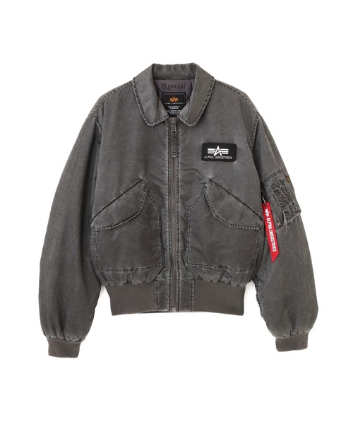Alpha Industries（アルファインダストリーズ）の「Alpha Industries/アルファ インダストリーズ/CWU 45/P HERITAGE FIT FLIGHT JACKET (BATTLEWASH)/CWU 45/P ヘリテージフィット フライトジャケット バトルウォッシュ（ブルゾン・メンズ・セージグリーン/ブラック・M/S/XS/2XL/XL/L）」の10枚目の写真