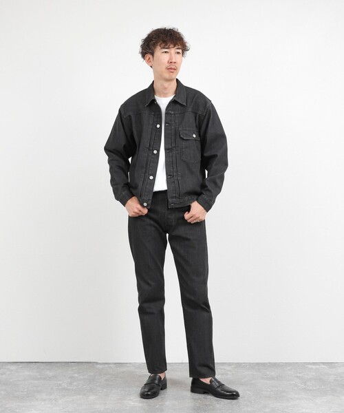 NOLLEY’S（ノーリーズ）の「【SHIOTA/シオタ】11.5oz デニムトラッカージャケット 26AW（デニムジャケット・メンズ・ブラック/ネイビー・S/M/L/XL）」の7枚目の写真