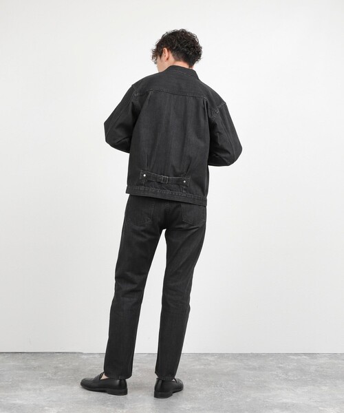 NOLLEY’S（ノーリーズ）の「【SHIOTA/シオタ】11.5oz デニムトラッカージャケット 26AW（デニムジャケット・メンズ・ブラック/ネイビー・S/M/L/XL）」の11枚目の写真