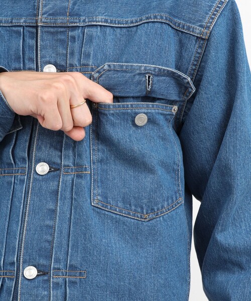 NOLLEY’S（ノーリーズ）の「【SHIOTA/シオタ】11.5oz デニムトラッカージャケット 26AW（デニムジャケット・メンズ・ブラック/ネイビー・S/M/L/XL）」の21枚目の写真
