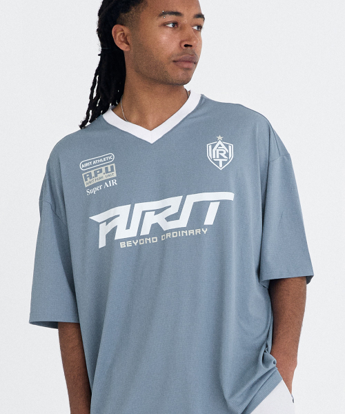AIRIT(アイリット)の「モーションフィールド フットボール ジャージ AM1232 BL(Tシャツ/カットソー・メンズ・スカイブルー・X-LARGE/XXX-LARGE/XXXXX-LARGE)」の1枚目の写真