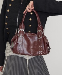 【WEB限定】ダブルバックルミニボストンバッグ