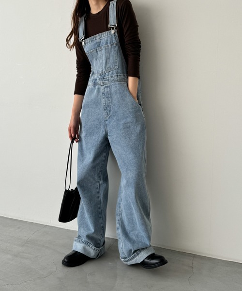 キャナルジーン　デニムサロペット38 ブランド古着】CANAL JEAN｜キャナルジーンのオールインワン