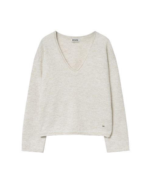 RENSE（レンセ）の「Deep V-Neck Knit Ivory（ニット/セーター・レディース・その他・OS）」の3枚目の写真