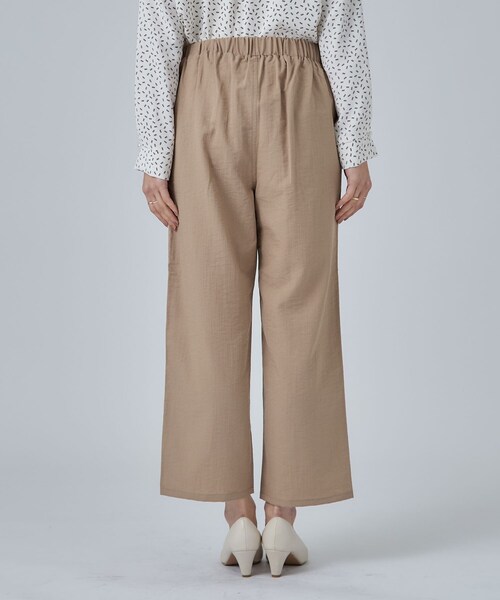 SHOO・LA・RUE(シューラルー)の「【S-LL/洗濯機可】ボタンがアクセント ストレートクロップドパンツ(その他パンツ・レディース・ブラック/ネイビー/ベージュ・04/03/02/01)」の18枚目の写真