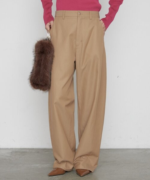 LOUNGEDRESS(ラウンジドレス)の「チノバレルレッグパンツ 秋服(その他パンツ・レディース・ベージュ・36/38)」の1枚目の写真