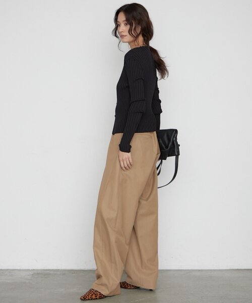 LOUNGEDRESS(ラウンジドレス)の「チノバレルレッグパンツ 秋服(その他パンツ・レディース・ベージュ・36/38)」の7枚目の写真