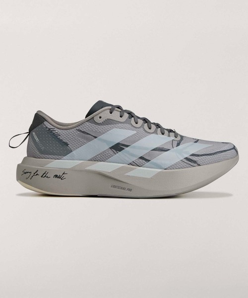 adidas(アディダス)の「アディゼロ EVO SL / Adizero EVO SL / ランニングシューズ / アディダス adidas(スニーカー・メンズ・グレー・25.0cm/24.5cm/25.5cm/29.0cm/26.0cm/28.5cm/26.5cm/27.0cm/28.0cm/27.5cm)」の1枚目の写真