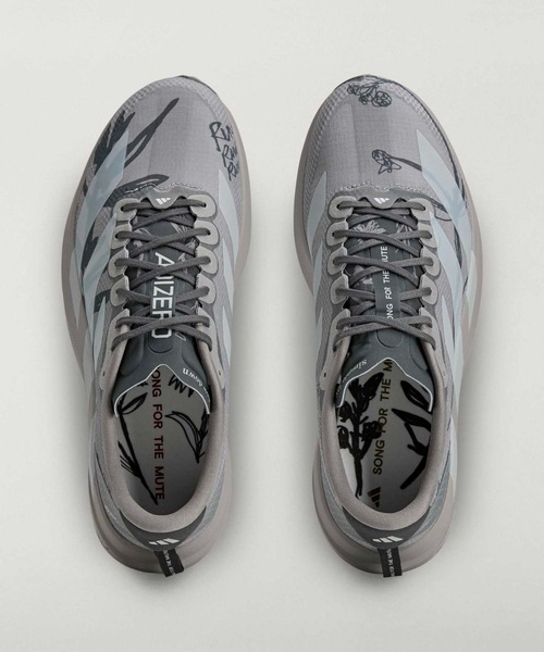 adidas(アディダス)の「アディゼロ EVO SL / Adizero EVO SL / ランニングシューズ / アディダス adidas(スニーカー・メンズ・グレー・25.0cm/24.5cm/25.5cm/29.0cm/26.0cm/28.5cm/26.5cm/27.0cm/28.0cm/27.5cm)」の4枚目の写真