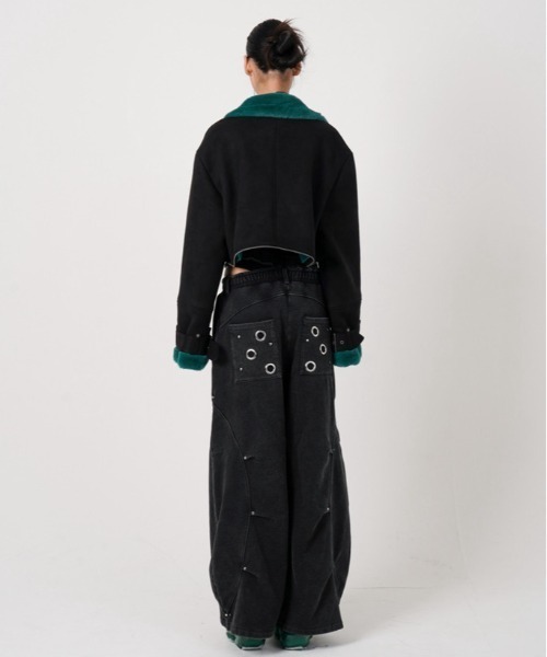 ROYAL FLASH(ロイヤルフラッシュ)の「MITSUKI/ミツキ/2WAY FAUX SHEARLING JACKET(その他アウター・レディース・ブラック/ブラウン・F)」の18枚目の写真