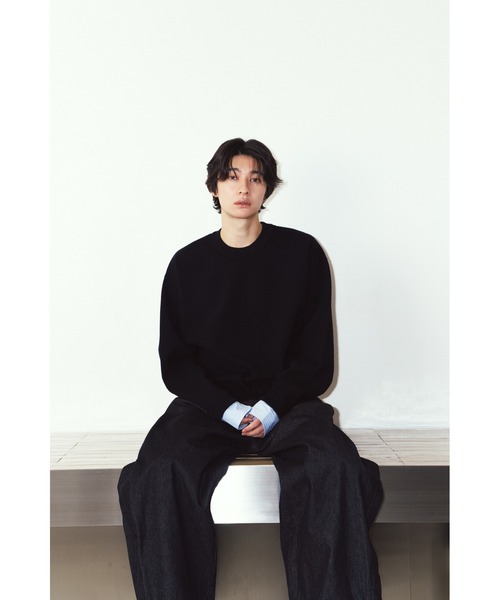 Knuth Marf(クヌースマーフ)の「2way cuffs normcore knit(unisex)(ニット/セーター・レディース・ブラック/ブラウン/グレー/ピンク・FREE)」の1枚目の写真
