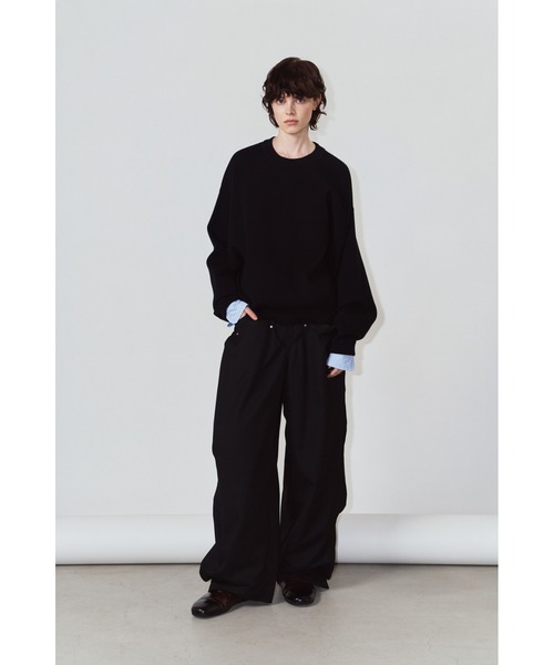 Knuth Marf(クヌースマーフ)の「2way cuffs normcore knit(unisex)(ニット/セーター・レディース・ブラック/ブラウン/グレー/ピンク・FREE)」の7枚目の写真
