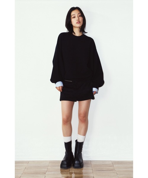 Knuth Marf(クヌースマーフ)の「2way cuffs normcore knit(unisex)(ニット/セーター・レディース・ブラック/ブラウン/グレー/ピンク・FREE)」の9枚目の写真